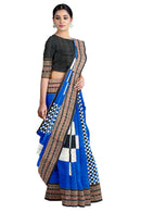 Check check and Pasapali design Sambalpuri cotton saree with blouse piece