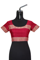 Flower pot design Sambalpuri cotton saree with blouse piece