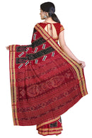 Exquisite Pasapali Sambalpuri cotton saree with blouse piece