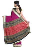 Bomkai silk saree with blouse piece
