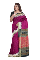 Bomkai silk saree with blouse piece