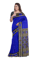 Doll design boarder Bomkai silk saree with blouse piece
