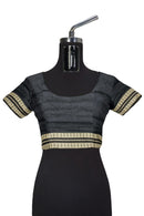 Doll motifs bomkai silk saree with blouse piece