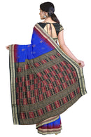 Doll motifs bomkai silk saree with blouse piece