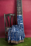Exclusive tree design sambalpuri cotton saree with blouse piece