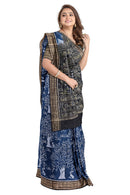 Exclusive tree design sambalpuri cotton saree with blouse piece