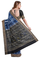 Exclusive tree design sambalpuri cotton saree with blouse piece