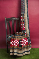 Bichitrapuri Sambalpuri cotton saree. Red, Black colors combination