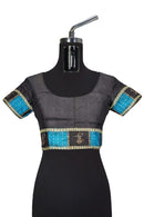 Doll boarder design bomkai silk saree with blouse piece