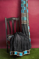 Doll boarder design bomkai silk saree with blouse piece