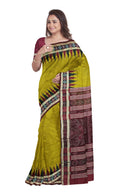 Pasapalli boarder design Sambalpuri silk saree with blouse piece