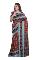 Sambalpuri cotton saree with blouse piece