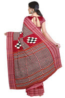 Check check and Pasapali design Sambalpuri cotton saree with blouse piece