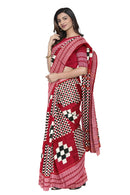 Check check and Pasapali design Sambalpuri cotton saree with blouse piece