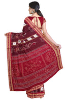 Peacock design sambalpuri cotton saree with blouse piece