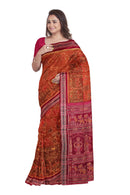 Animals design sambalpuri cotton saree with blouse piece