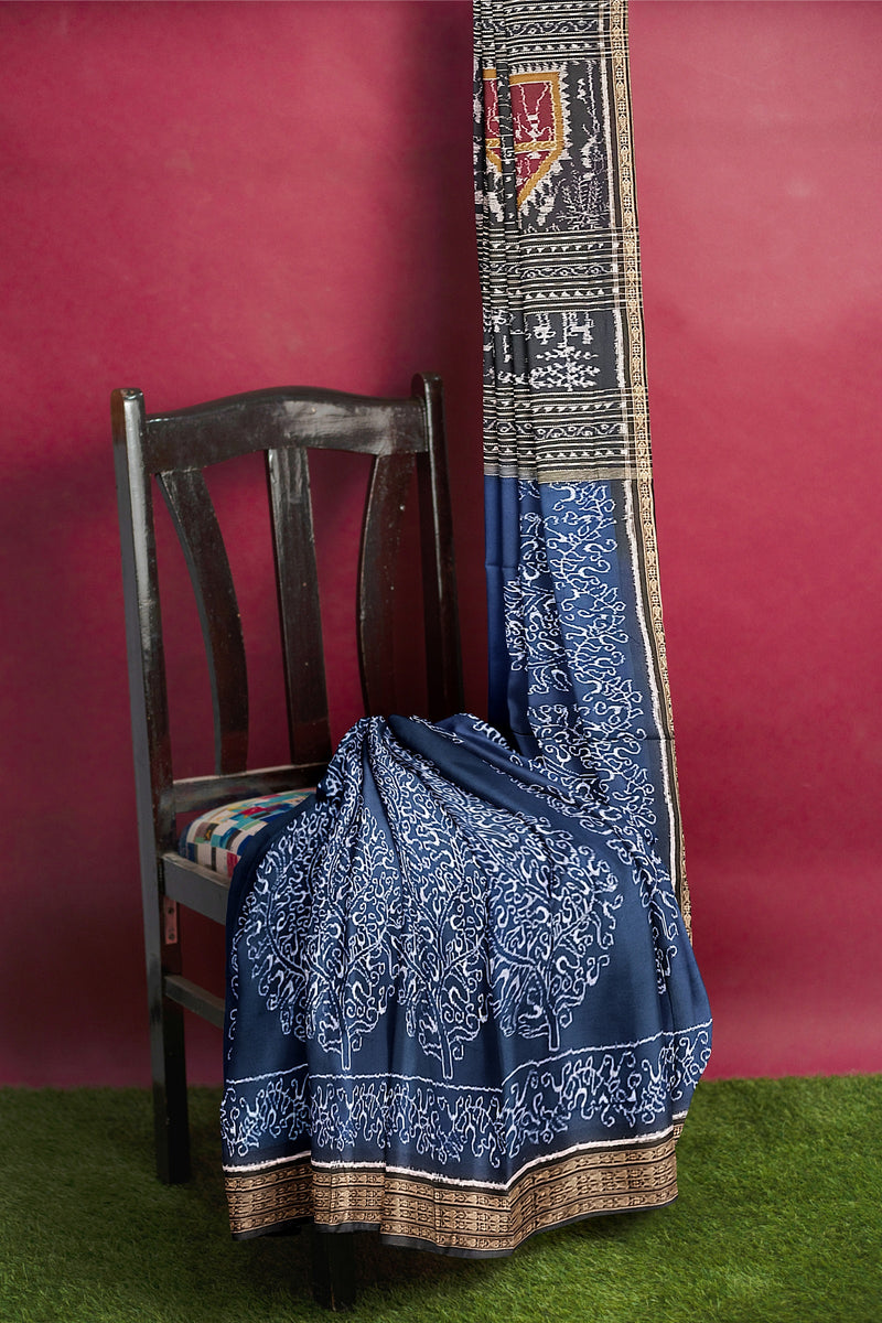 Ambua design sambalpuri cotton saree with blouse piece
