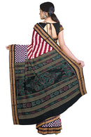 Pasapali design sambalpuri cotton saree with blouse piece