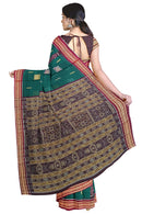 Bomkai cotton saree with blouse piece