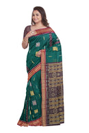 Bomkai cotton saree with blouse piece