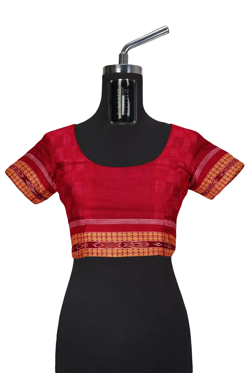 Exquisite Sambalpuri cotton saree with blouse piece