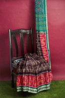 Birds design sambalpuri cotton saree with blouse piece