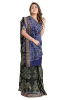 Elephant design Sambalpuri cotton saree with blouse piece