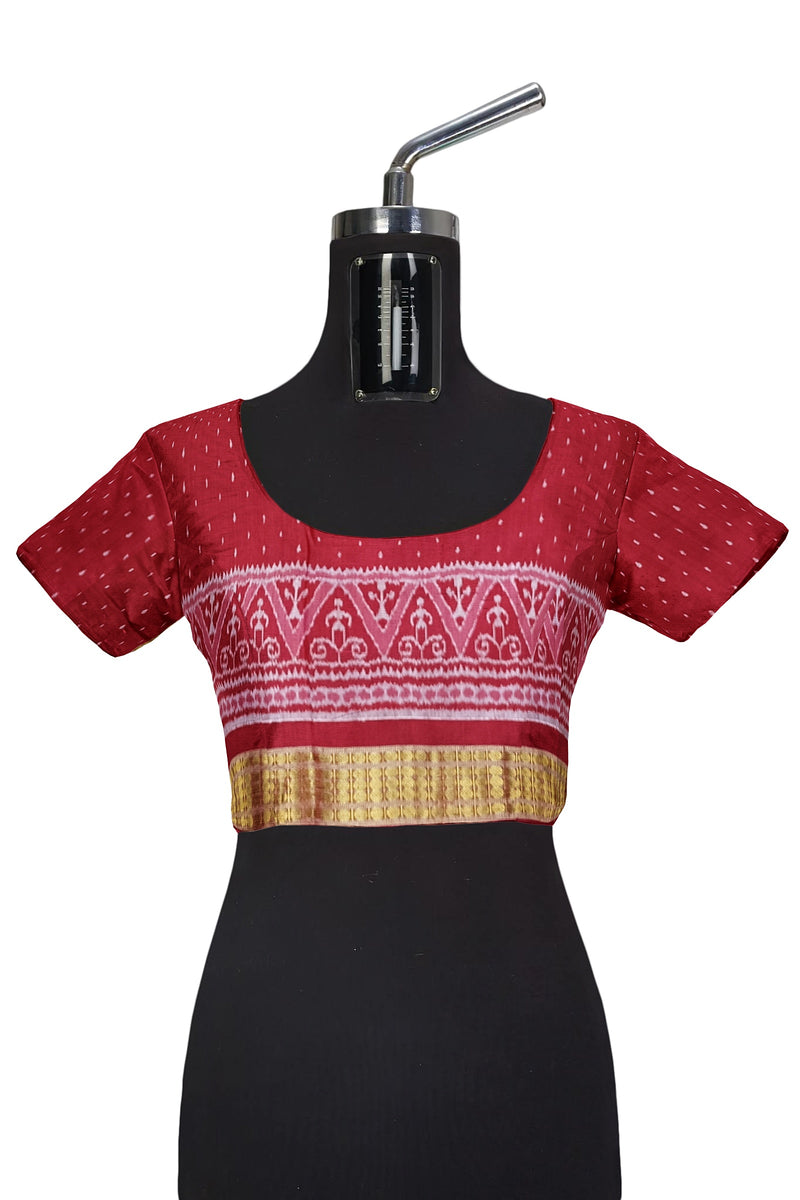 Exquiste Sambalpuri tissue silk saree with blouse piece