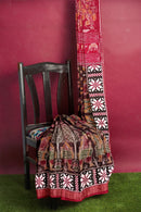 Exquisite Dalkhai Sambalpuri folk dance design sambalpuri cotton saree with blouse piece