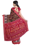 Exquisite Dalkhai Sambalpuri folk dance design sambalpuri cotton saree with blouse piece