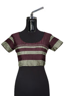 Multi boarder Sambalpuri Silk Bapta(Silk+Cotton mix) saree with blouse piece