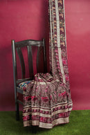 Multi boarder Sambalpuri Silk Bapta(Silk+Cotton mix) saree with blouse piece