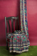 Multi boarder Sambalpuri Silk Bapta(Silk+Cotton mix) saree with blouse piece