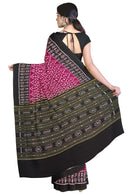 Plain boarder Sambalpuri cotton saree with blouse piece