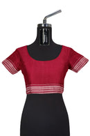 Butterfly and Peacock design Sambalpuri cotton saree with blouse piece