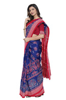 Butterfly and Peacock design Sambalpuri cotton saree with blouse piece