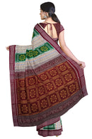 Sambalpuri cotton saree with blouse piece