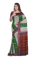 Sambalpuri cotton saree with blouse piece