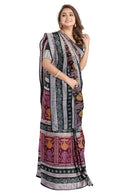 Multi boarder Premium Sambalpuri cotton saree with blouse piece