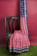 Sambalpuri cotton saree with blouse piece