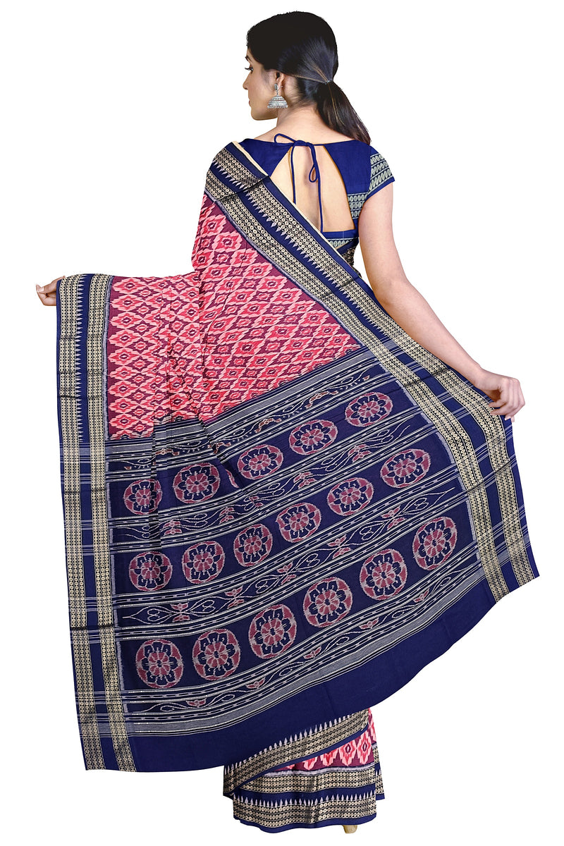 Sambalpuri cotton saree with blouse piece