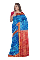 Exquiste Tribal village life Design Sambalpuri Half tissue silk saree with blouse piece