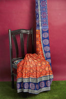 Multi boarder Sambalpuri cotton saree with blouse piece