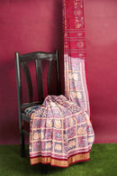 Beautiful Nabakoti design Premium Sambalpuri cotton saree with blouse piece