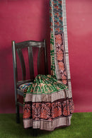 Exquisite multi boarder and Tribal design sambalpuri cotton saree with blouse piece