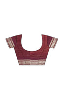Padam motifs bomkai cotton saree with blouse piece
