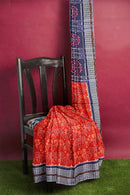 Beautiful Flower design Sambalpuri cotton saree with blouse piece