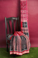 Half Half design Sambalpuri silk saree with blouse piece