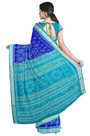 Exquisute Terracotta design Sambalpuri silk saree with blouse piece