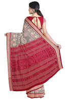 Exquisite Sambalpuri silk saree with blouse piece